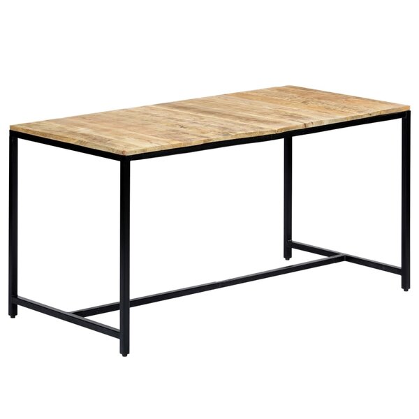 vidaXL Table à manger 140x70x75 cm Bois de manguier massif brut