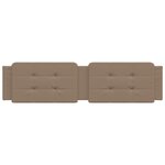 vidaXL Coussin de tête de lit cappuccino 200 cm similicuir