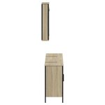 vidaXL Ensemble de meubles de salle de bain 3 Pièces chêne sonoma