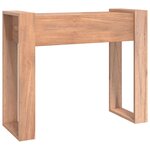 vidaXL Table console 90x35x75 cm Bois de teck solide