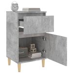 vidaXL Tables de chevet 2 Pièces gris béton 40x35x70 cm