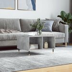 vidaXL Table basse Gris béton 60x50x36 5 cm Bois d'ingénierie
