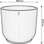 Vibes Fold Pot de fleurs rond 30 - Blanc Ø 30 x 27 cm