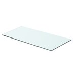vidaXL Panneau pour étagère Verre transparent 60 x 25 cm