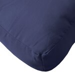 vidaXL Ensemble de coussins en palette bleu marine 70x40x12 cm tissu