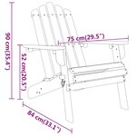 vidaXL Ensemble de salon de jardin Adirondack 5 Pièces bois acacia solide