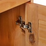 vidaXL Meuble de Salle de Bain "VIGO" avec Tiroir 37x34x80 cm Bois Massif Pin
