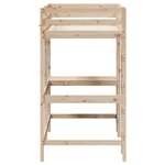 vidaXL Lit superposé avec bureau 90x200 cm bois de pin massif
