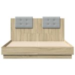 vidaXL Cadre de lit sans matelas chêne sonoma 120x190 cm