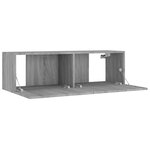 vidaXL Ensemble de meubles TV 8 Pièces Sonoma gris Bois d'ingénierie