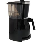 Cafetière Noir/Acier Brossé - 8 tasses - Systeme anti-gouttes