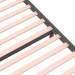 vidaXL Cadre de lit sans matelas gris bois massif 90x200 cm