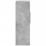 vidaXL Buffet haut gris béton 50x42 5x124 cm bois d'ingénierie