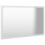 vidaXL Ensemble de meubles de bain 2 Pièces Blanc brillant Aggloméré