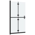 vidaXL Paroi de douche pliable Verre ESG dépoli 80x190 cm