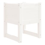 vidaXL Jardinière Blanc 40x40x52 5 cm Bois massif de pin