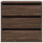 vidaXL Commode d'angle chêne marron 60x41x58 cm bois d'ingénierie