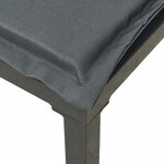 vidaXL Salon de jardin 8 Pièces noir et gris résine tressée