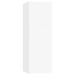 vidaXL Ensemble de meubles TV 4 Pièces Blanc Bois d'ingénierie