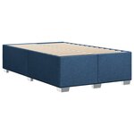 vidaXL Cadre de lit Bleu 120 x 200 cm Tissu