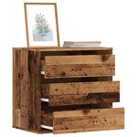 vidaXL Commode d'angle vieux bois 60x41x58 cm bois d'ingénierie