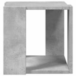 vidaXL Table basse gris béton 32x32x30 cm bois d'ingénierie
