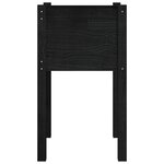 vidaXL Jardinières d'extérieur 2Pièces Noir 40x40x70cm Bois de pin massif