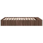 vidaXL Cadre de lit chêne marron 120x200 cm bois d'ingénierie