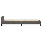 vidaXL Cadre de lit sans matelas gris foncé 100x200 cm velours