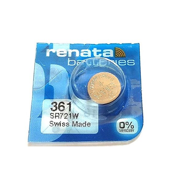 Blister de 1 Pile bouton oxyde argent X361 SR721W RENATA