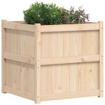 vidaXL Jardinière d'extérieur 70x70x70 cm bois de pin massif