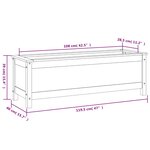 vidaXL Lit surélevé de jardin 119 5x40x39 cm bois douglas massif