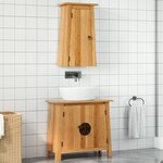 vidaXL Ensemble de meubles de salle de bain 2 Pièces bois de pin massif