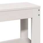 vidaXL Cadre de lit sans matelas blanc 150x200 cm bois de pin massif