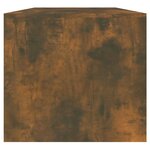 vidaXL Table basse Chêne fumé 102x50x45 cm Bois d'ingénierie