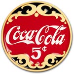 Pièce de monnaie en Argent g 62.2 (2 oz) Millésime Coca Cola COCA COLA LOGO