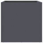vidaXL Jardinières 2 Pièces anthracite 32x30x29 cm acier laminé à froid