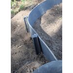 Ubbink Bordure de jardin 14 cm x 15 m 7 mm Noir