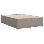 vidaXL Cadre de lit sans matelas taupe 140x190 cm tissu