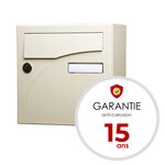 Boîte aux lettres  Préface compact Ivoire brillant RAL 1015B