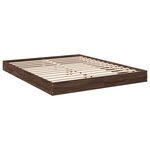vidaXL Cadre de lit sans matelas chêne marron 160x200 cm