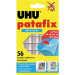 Pastilles adhésives Patafix double-face invisibles détachables, réutilisables, transparentes. (blister 56 unités)