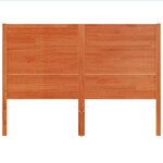 vidaXL Tête de lit cire marron 135 cm bois massif de pin