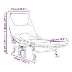 vidaXL Lit de pêche avec pieds à boue réglables pliable vert