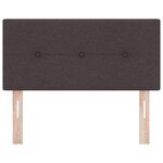 Tête de lit vidaXL Bouton capitonné Marron foncé 80 cm Tissu