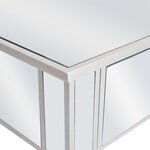 vidaXL Table console miroir MDF et verre 106 5 x 38 x 76 5 cm