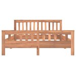 vidaXL Cadre de lit Bois de teck massif 140x200 cm
