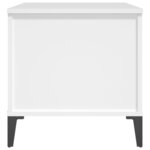 vidaXL Table basse Blanc 90x44 5x45 cm Bois d'ingénierie