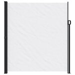 vidaXL Auvent latéral rétractable blanc 220x600 cm