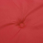 vidaXL Coussins de chaise jardin lot de 4 rouge 40x40x4cm tissu oxford